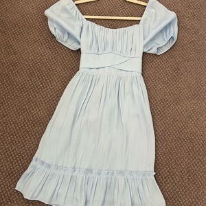 Light Blue Off-Shoulder Dress